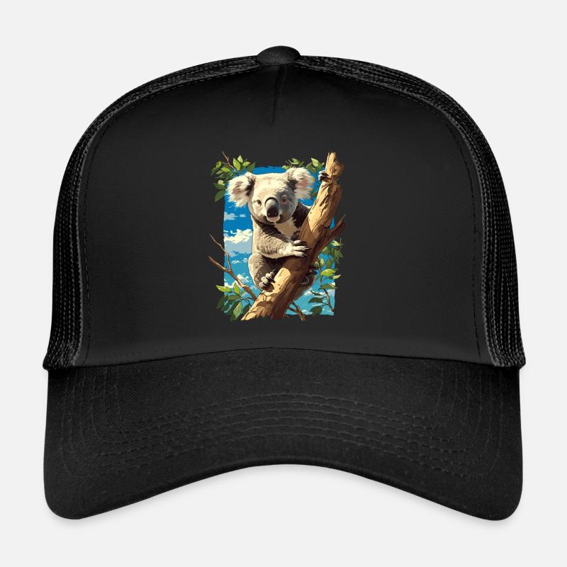 Koalas Koala - Casquette trucker  - noir/noir