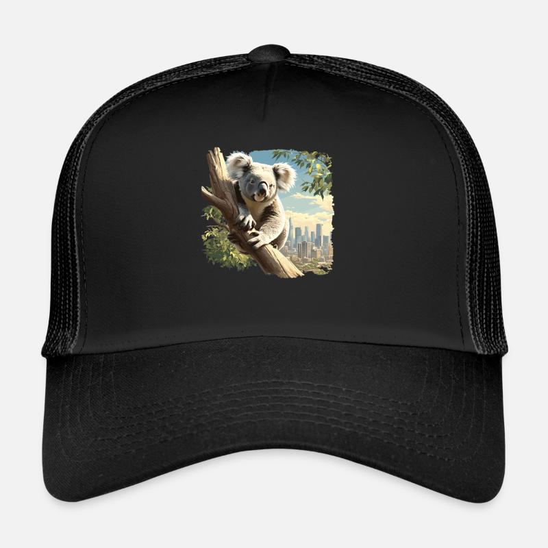 Koalas Koala - Casquette trucker  - noir/noir