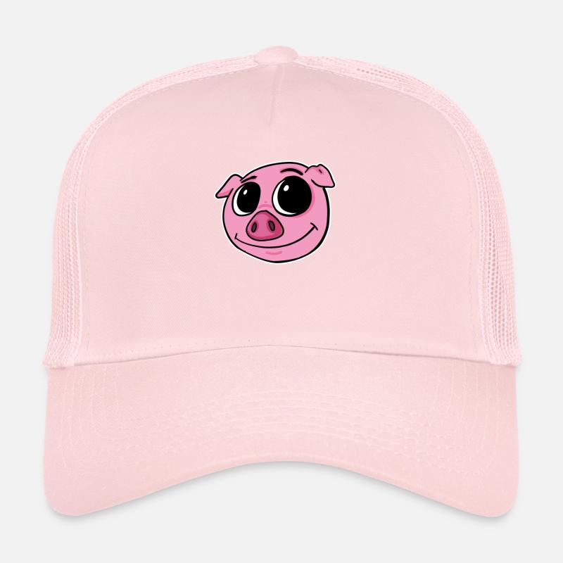 Schwein Tier Kopf Trucker Cap