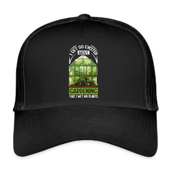 Garden Garden Garden Plants Vegetables - Trucker Cap - black/black - Front