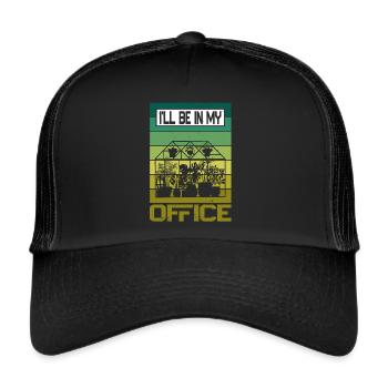 Garden Garden Garden Plants Vegetables - Trucker Cap - black/black - Front