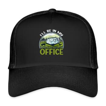 Garden Garden Garden Plants Vegetables - Trucker Cap - black/black - Front
