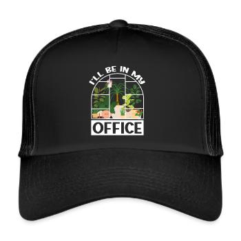 Garden Garden Garden Plants Vegetables - Trucker Cap - black/black - Front