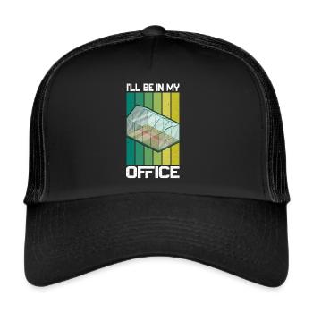 Garden Garden Garden Plants Vegetables - Trucker Cap - black/black - Front