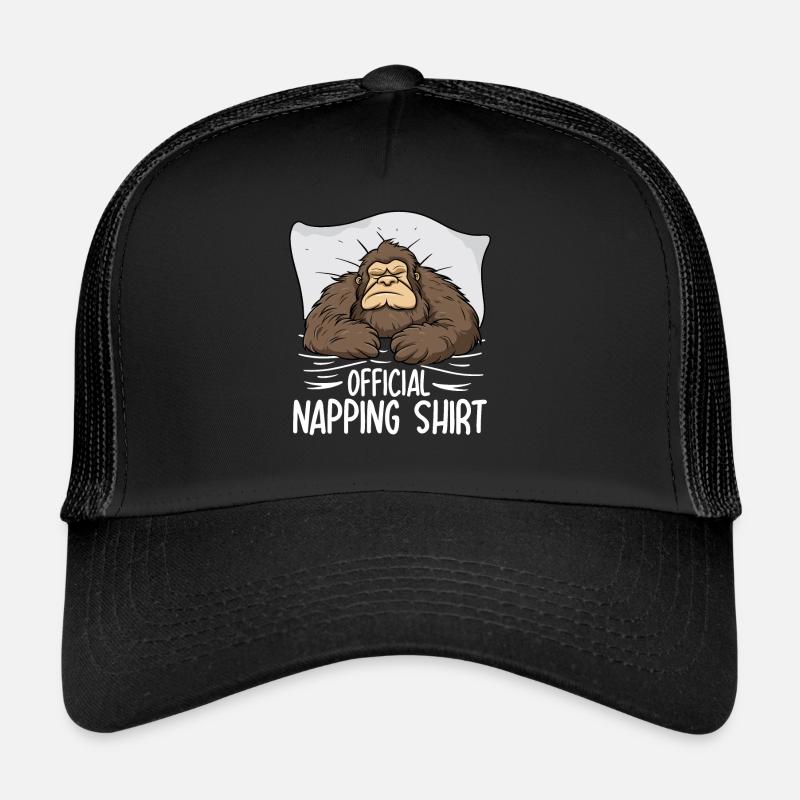 Bigfoot Official Napping Shirt Trucker Cap
