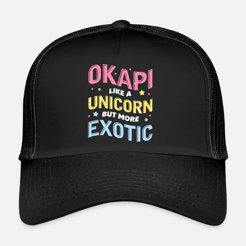 okapi like a unicorn but more exotic Design Trucker Cap