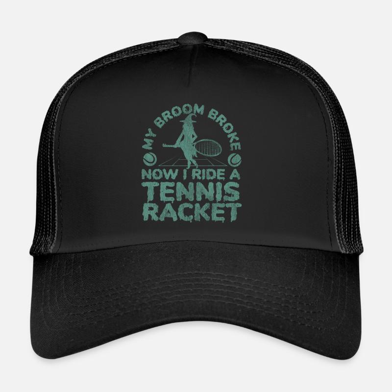 Funny Tennis Player Racket Trucker Cap