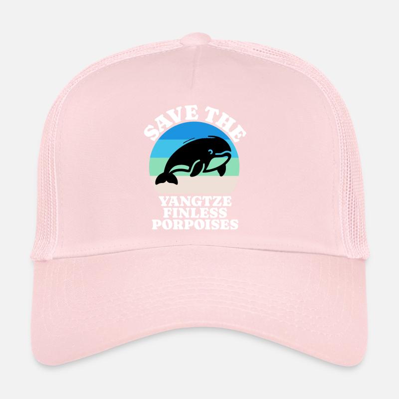 Dauphin lisse du fleuve Yangtze Casquette trucker 