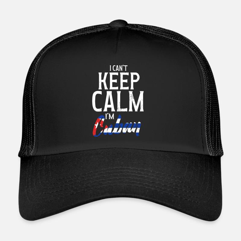 Kubaner - Lustiger Spruch - Trucker Cap - Schwarz/Schwarz
