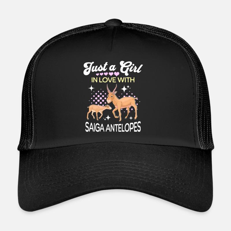 Saiga Antilope Mädchen Saiga Antelope Trucker Cap