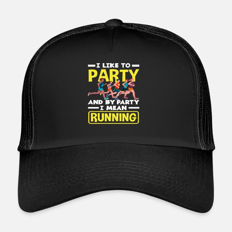 I Celebrate Running - Running Party Fun Trucker Cap