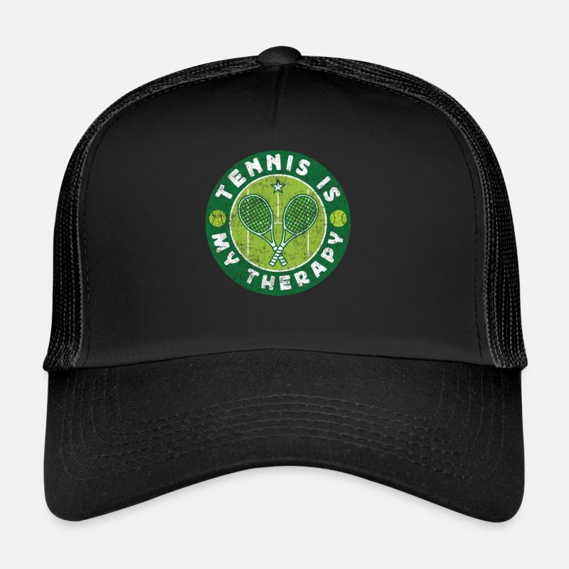 Funny Tennis Player Racket Tennis Trucker Cap