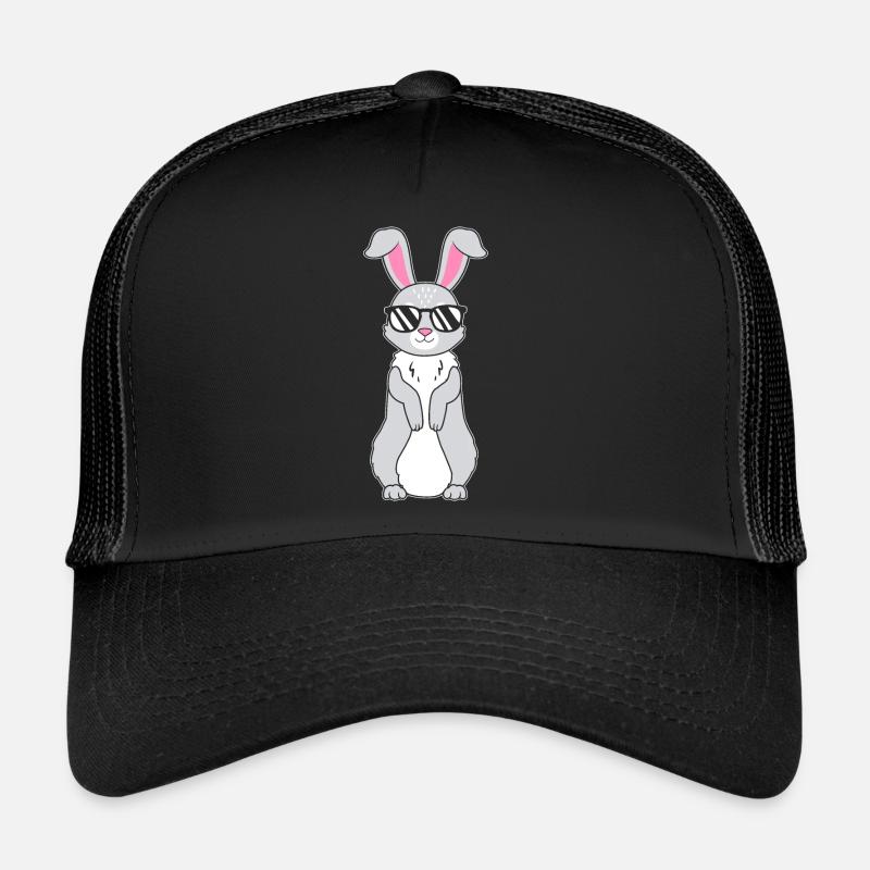 Cooler Hase mit Sonnenbrille Kanninchen Hasen Lieb Trucker Cap