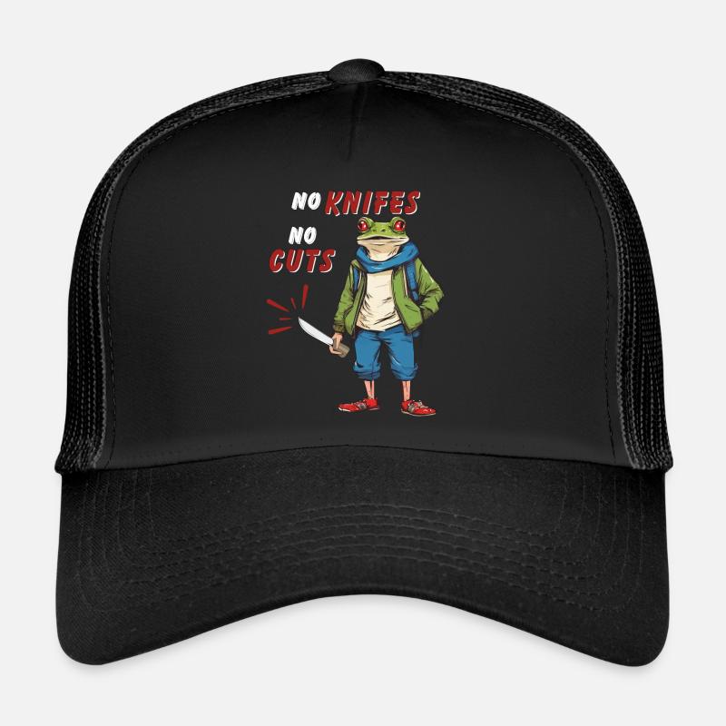 NO KNIVES NO CUTS Trucker Cap