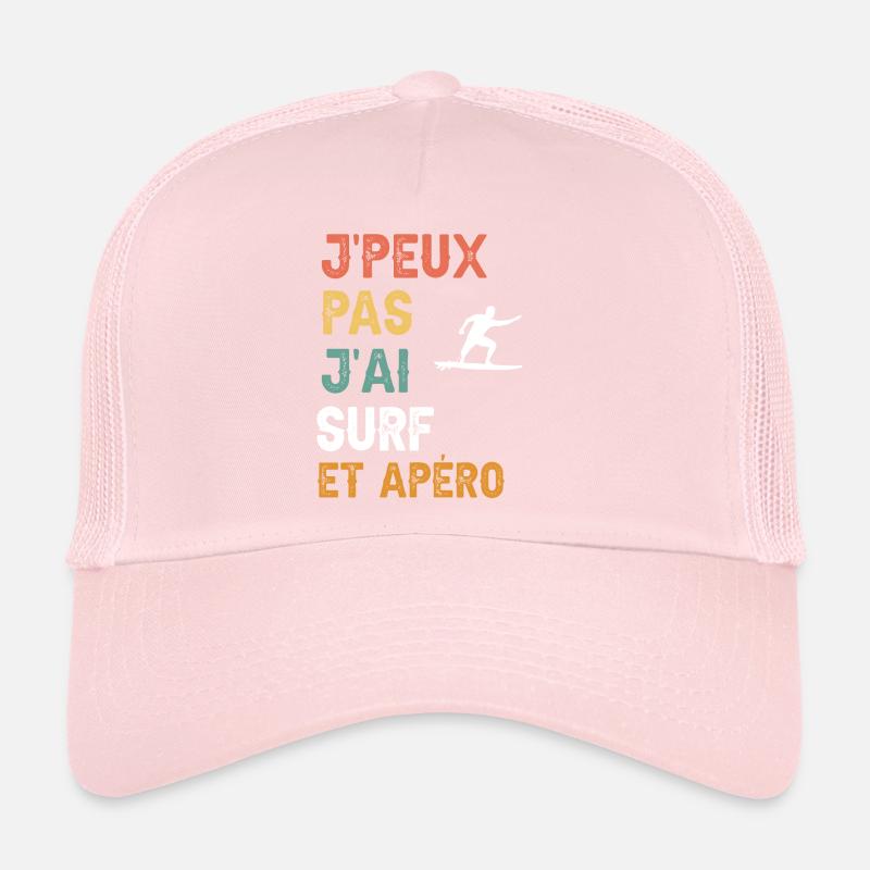 I can't I surf man and vintage aperitif Trucker Cap