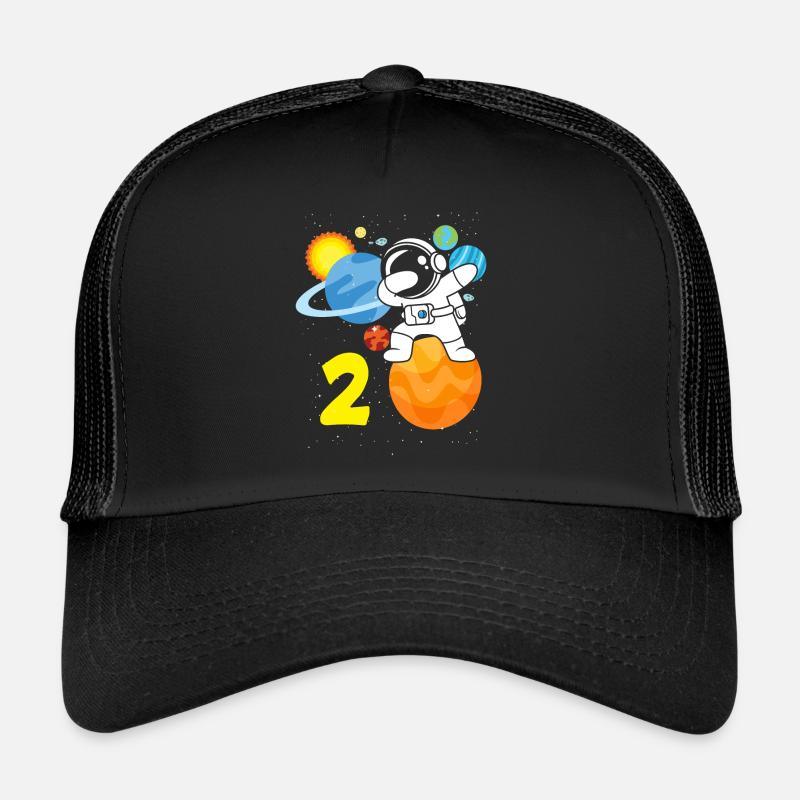 2e anniversaire garçons 2 ans anniversaire astronaute Casquette trucker 