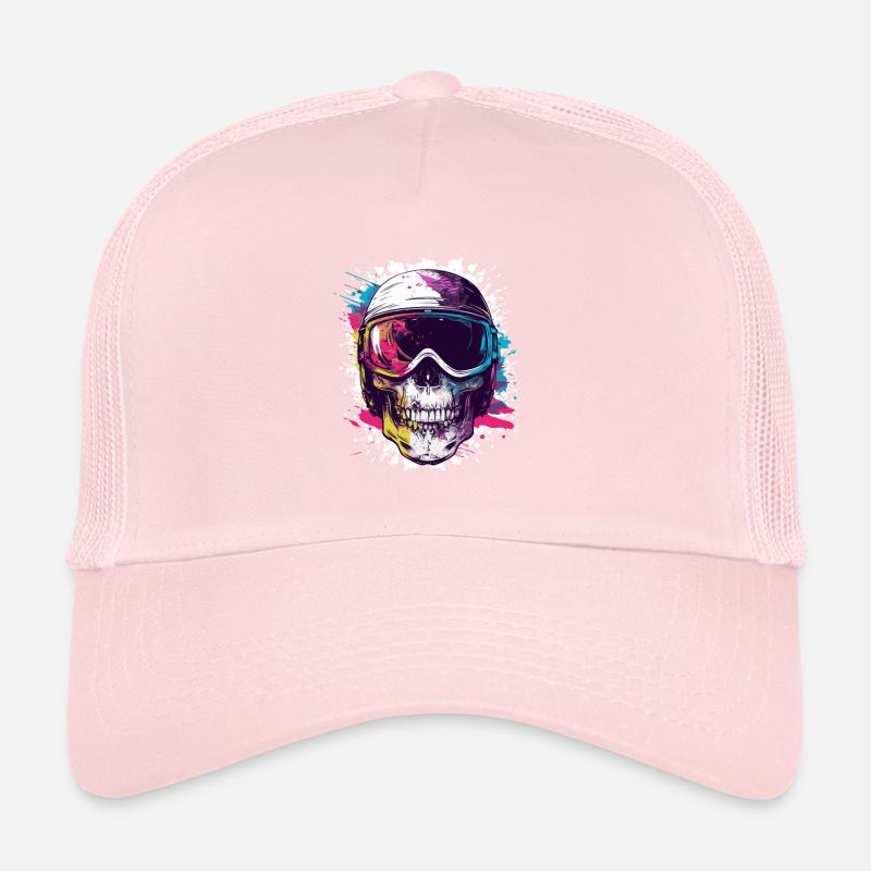 Ski Skull Lunettes de ski Casquette trucker 