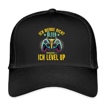 I'm not getting older I'm level up gaming gaming - Trucker Cap - black/black - Front