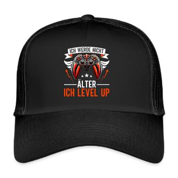 I'm not getting older I'm level up gaming gaming - Trucker Cap - black/black - Front