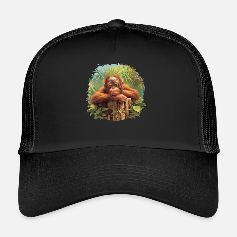Orang-outan Orangs-outans Orang-outan Casquette trucker 