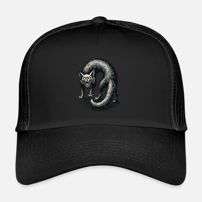 Fürchterliche Hexenkatze Unheimliche Horror Katze Trucker Cap