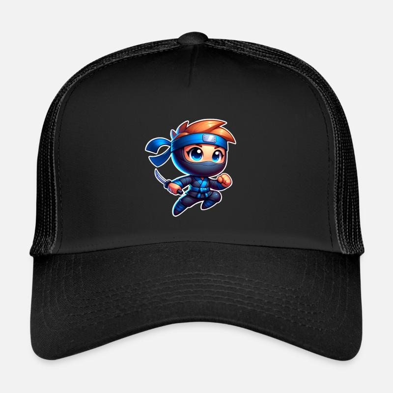 Ninja - Trucker Cap - black/black