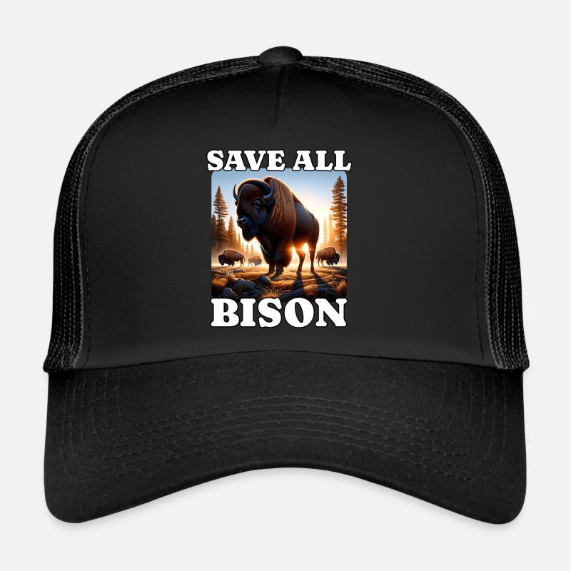 Save Bison Prairie Bison Trucker Cap
