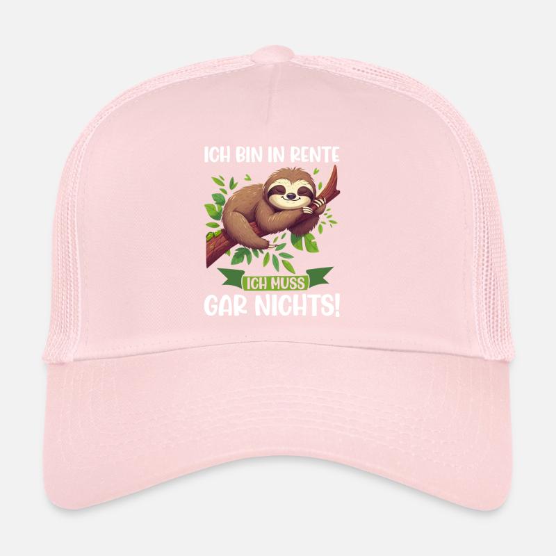 Ich bin in Rente ich muss gar nichts Lustiges Trucker Cap