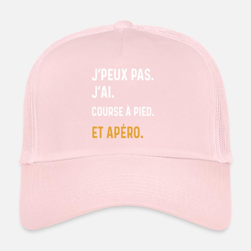I can't I ran aperitif humor Trucker Cap