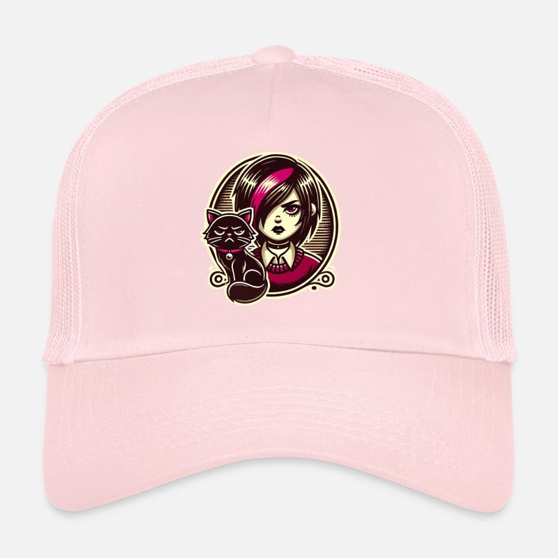 Pastel Goth Style Lover Goth Trucker Cap