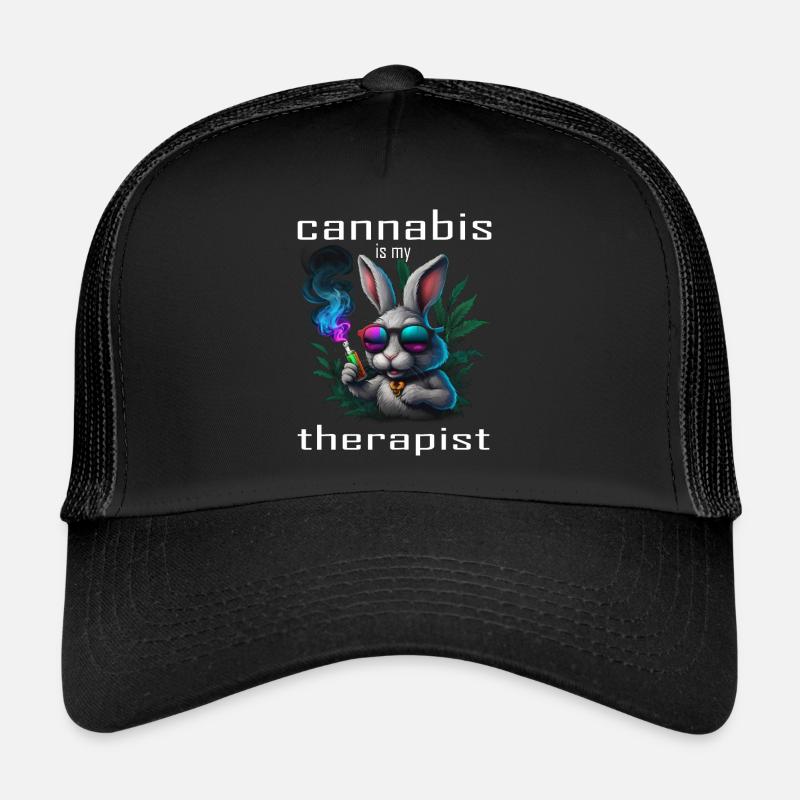 Le cannabis est mon thérapeute Casquette trucker 