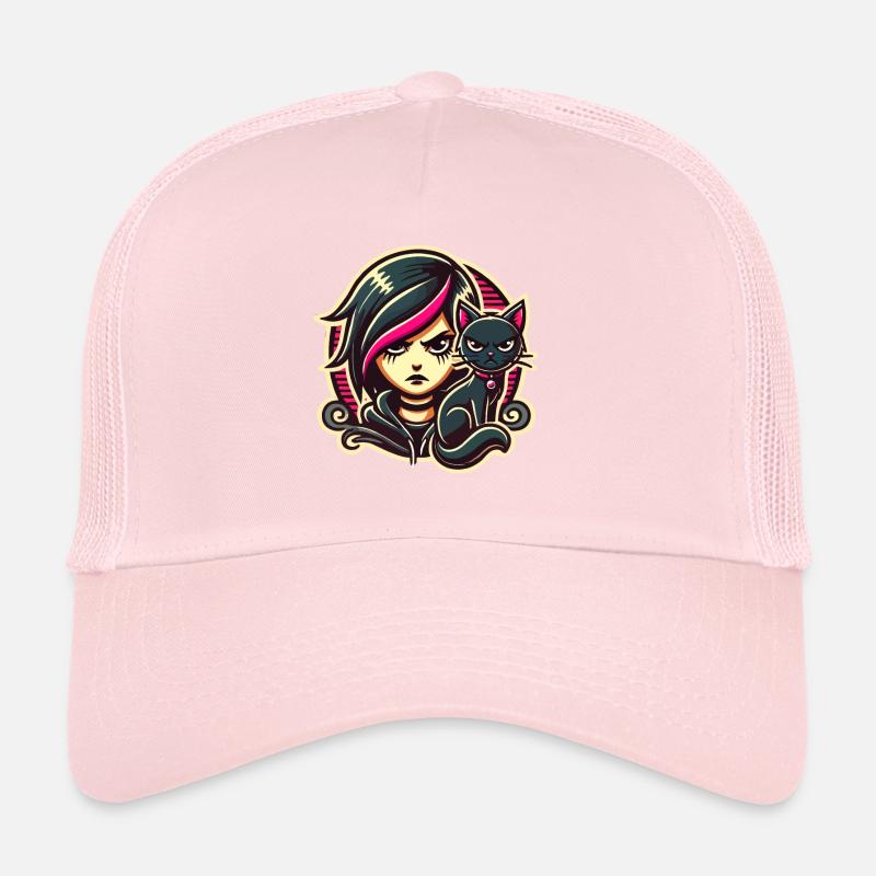 Pastel Goth Style Lover Goth Trucker Cap