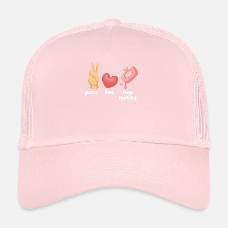 Peace Love Soap Making Trucker Cap