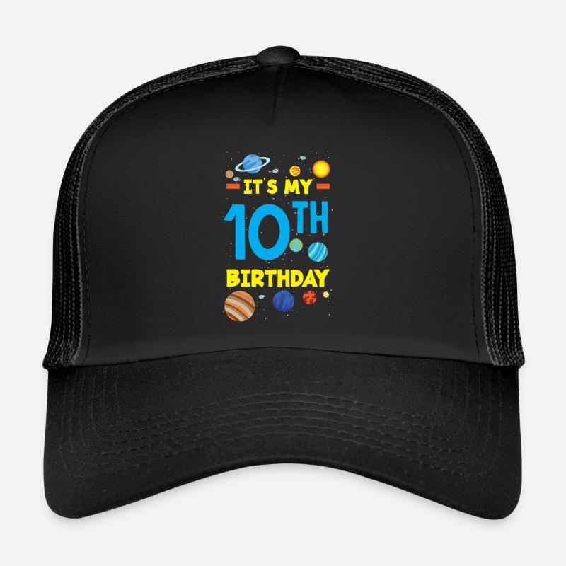 10. Geburtstag Jungen Astronaut Geburtstag Trucker Cap