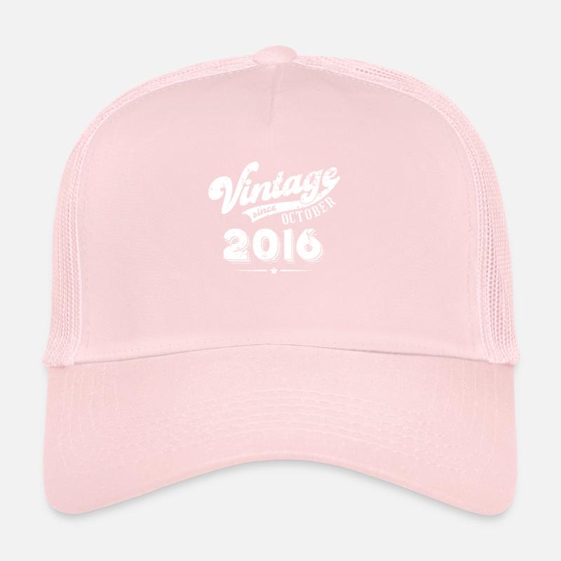 Vintage since October 2016 Geburtstag Geschenk Trucker Cap
