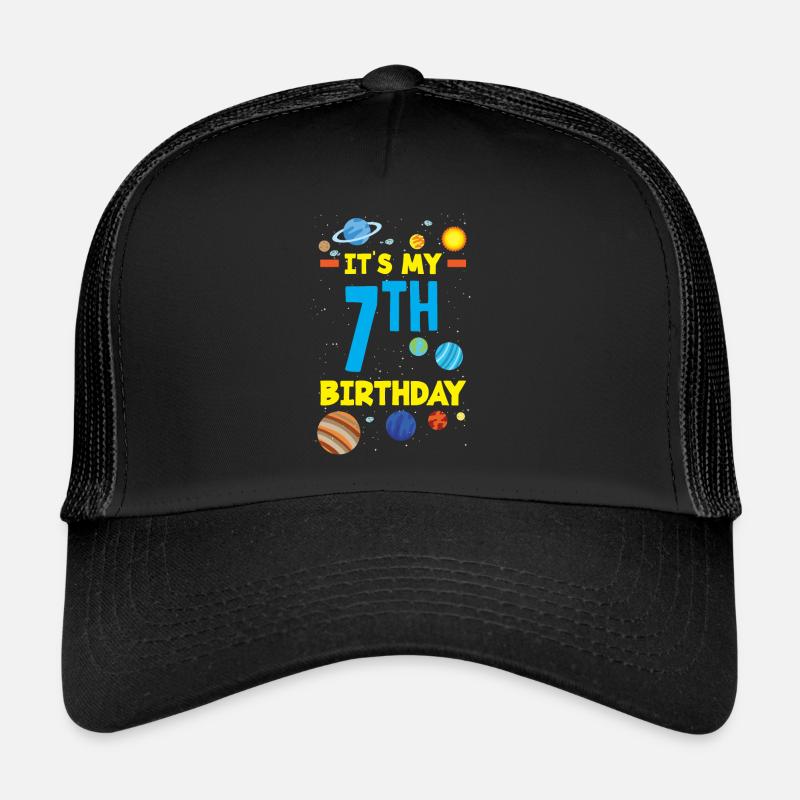 7. Geburtstag Jungen 7 Jahre Astronaut Geburtstag Trucker Cap