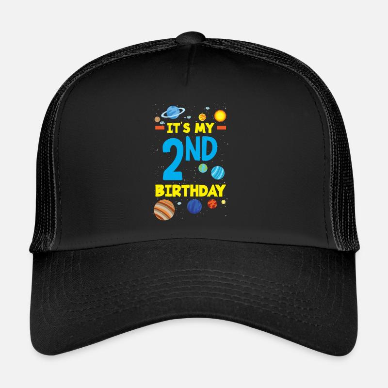 2ème anniversaire garçons 2 ans astronaute anniversaire Casquette trucker 