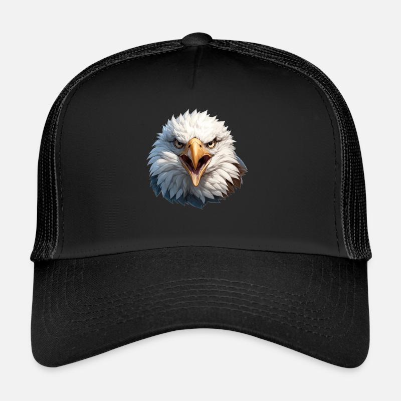 Pygargue à tête blanche Weißkopfseeadler Casquette trucker 