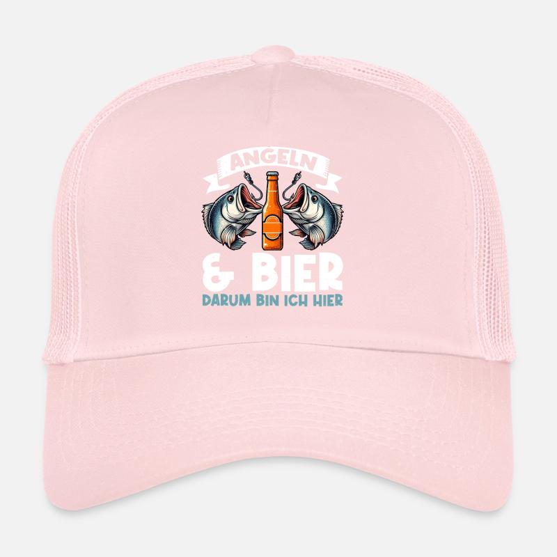 Pêche et bière Plaisir de la pêche Hobby Casquette trucker 