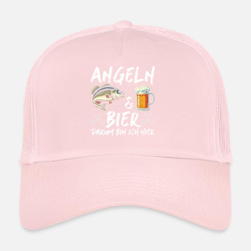 Pêche et bière Plaisir de la pêche Hobby Casquette trucker 