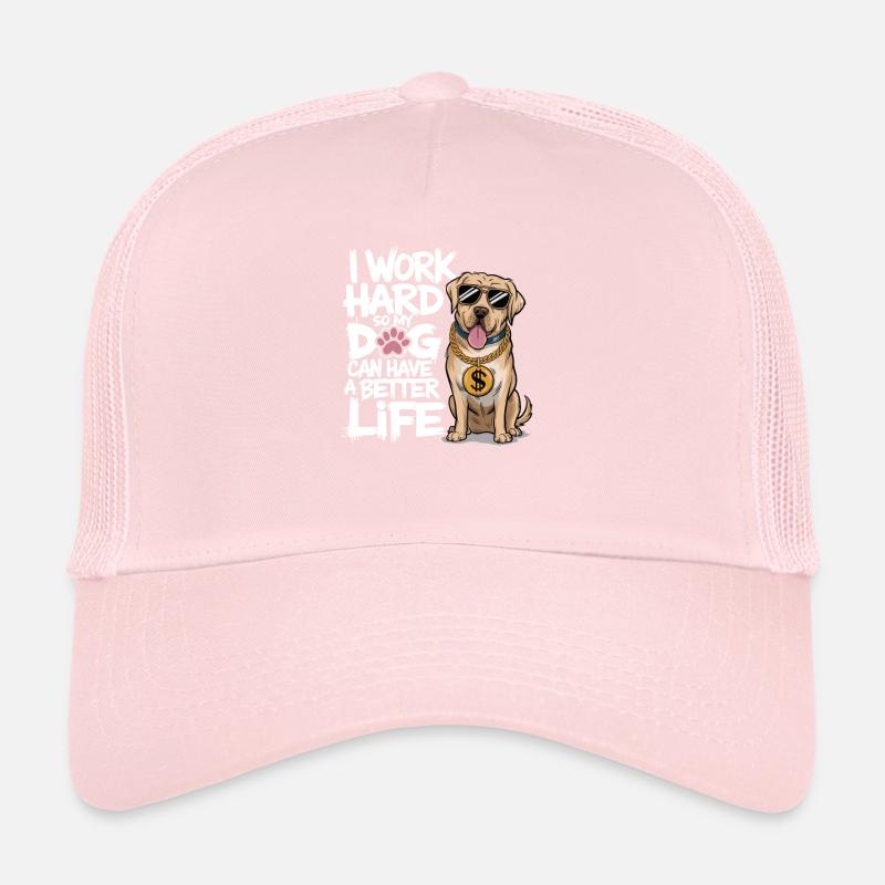 Je travaille dur Casquette trucker 