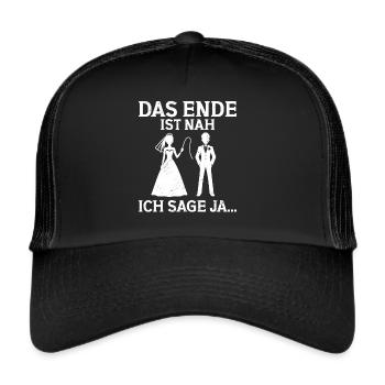 The Groom Funny Bachelor Party - Trucker Cap - black/black - Front