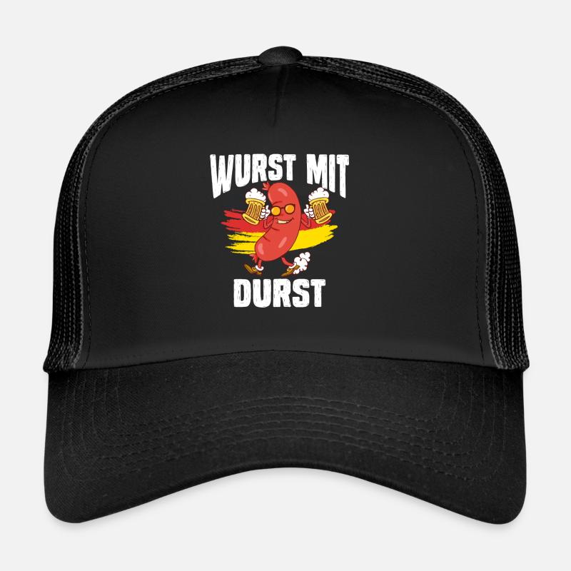 Festival folklorique de Munich WURST MIT DURST Lustiges Casquette trucker 