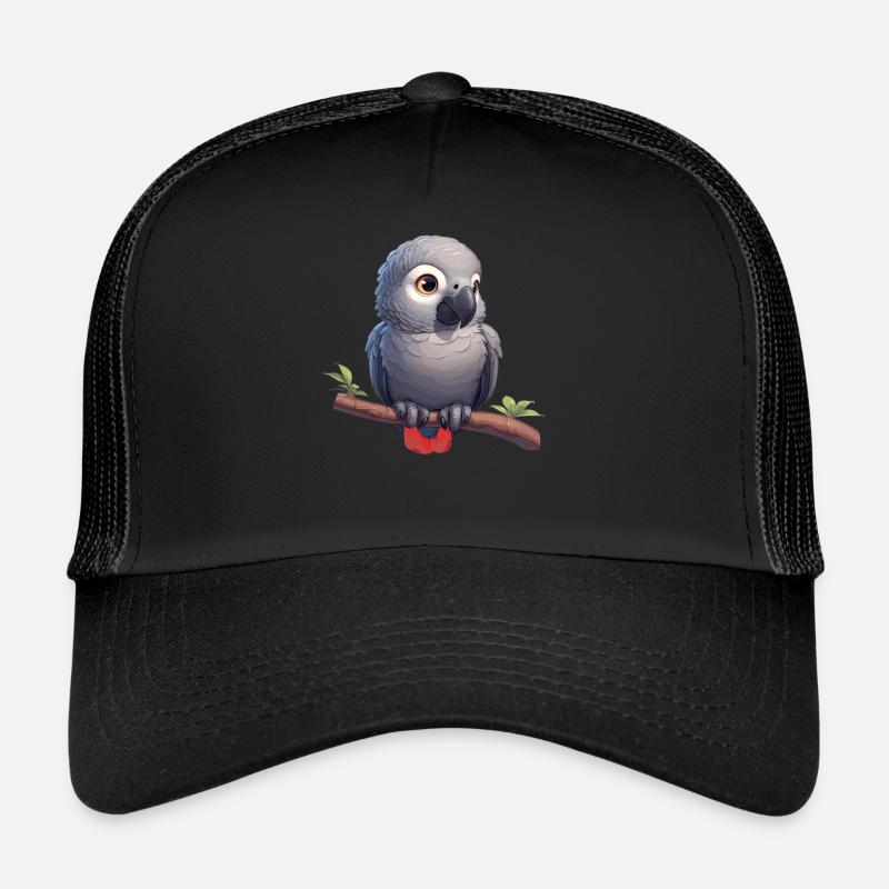 Gray Parrot Graupapageis Graupapagei Trucker Cap