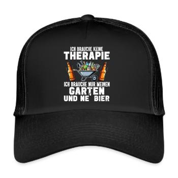 Beer Garden Gardening Allotment Gardener Gardener - Trucker Cap - black/black - Front
