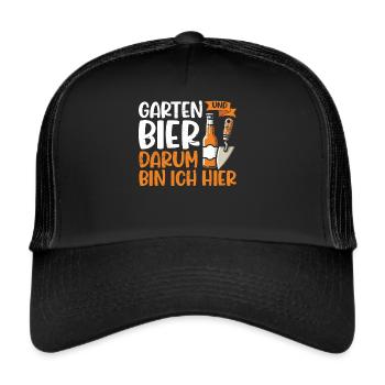 Beer Garden Gardening Allotment Gardener Gardener - Trucker Cap - black/black - Front