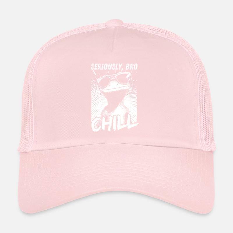 Seriously Bro Chill Eidechse Retro Meme Trucker Cap