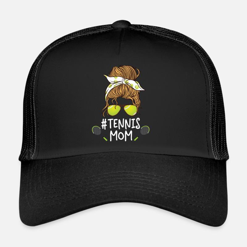 Funny Tennis Player Racket Trucker Cap
