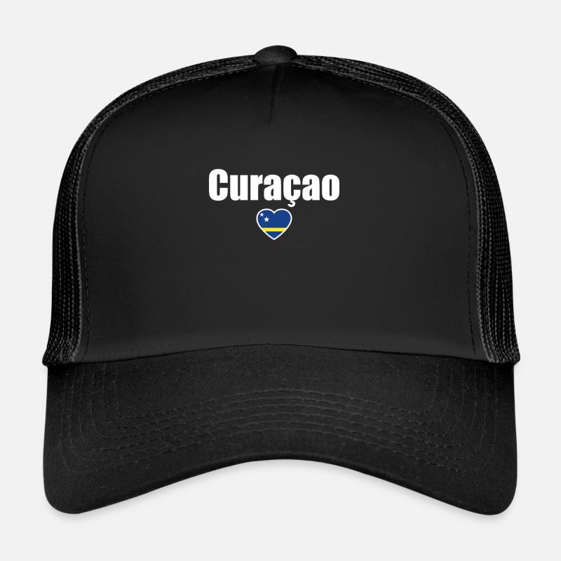 Curaçao Flag - Trucker Cap - black/black