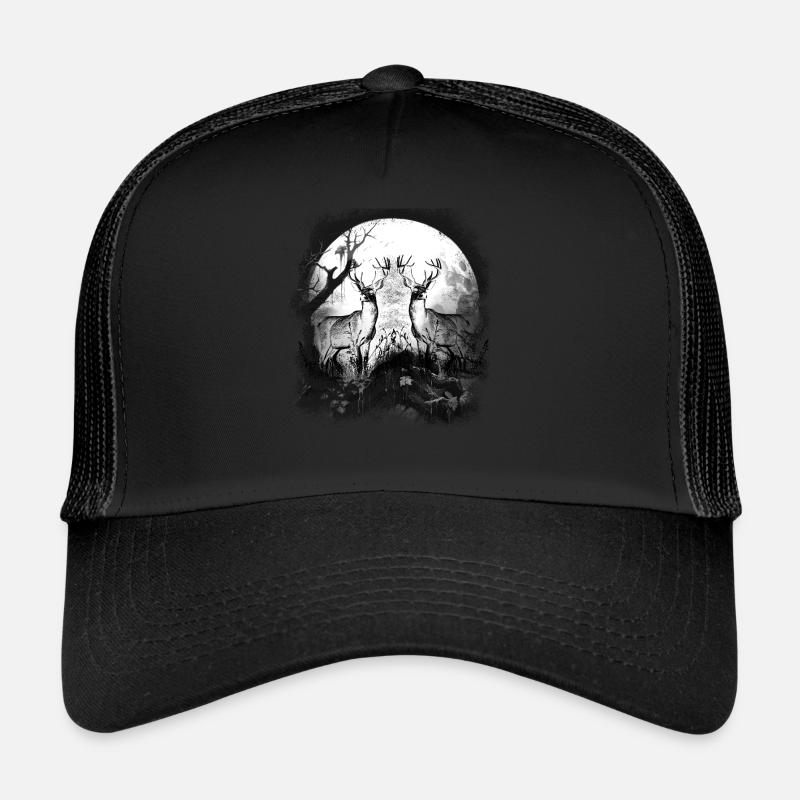 mystique forêt animaux de la forêt cerf cerf chevreuil Casquette trucker 